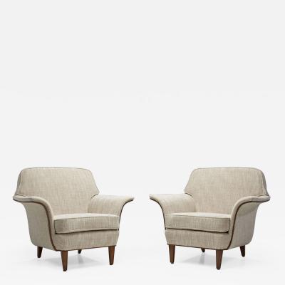 Swedish Mid Century Cabinetmaker Armchairs Sweden 1950s