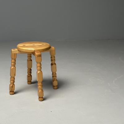 Swedish Mid Century Modern Playful Stools Birch Sweden 1960s