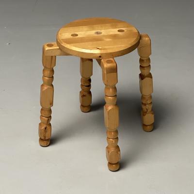 Swedish Mid Century Modern Playful Stools Birch Sweden 1960s