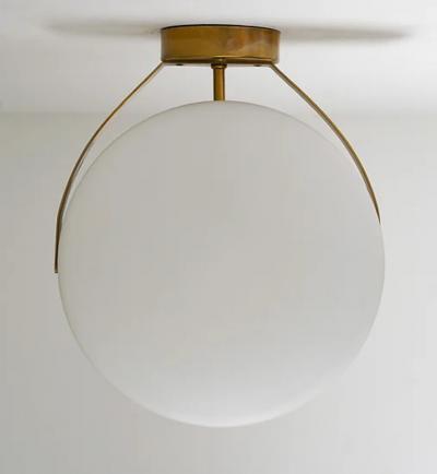 Swedish Mid Century Wall Lamps in Brass and Glass Falkenbergs