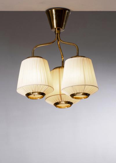 Swedish Modern 3 arm chandelier