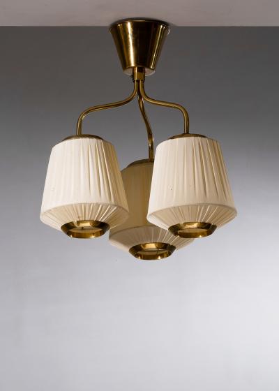 Swedish Modern 3 arm chandelier