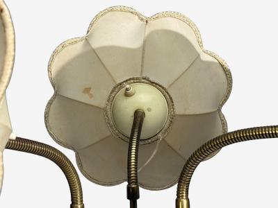 Swedish Modern Adjustable Floor Lamp Wood Metal Sweden 1950s