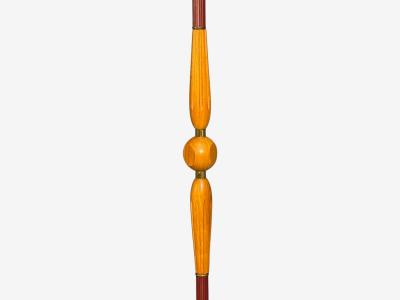 Swedish Modern Adjustable Floor Lamp Wood Metal Sweden 1950s