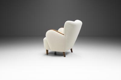 Swedish Modern Armchairs with Elm Legs Sweden 1950s