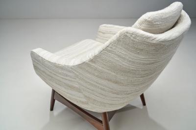 Swedish Modern Armchairs with Structural Legs Sweden 1960s