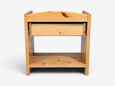 Swedish Modern Bedside Tables Knotty Pine Sweden 1960s