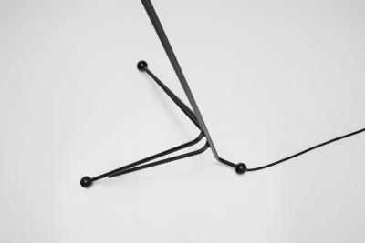 Swedish Modern Brass and Metal Floor Lamp Sweden 1950s