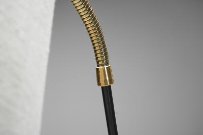 Swedish Modern Brass and Metal Floor Lamp Sweden 1950s