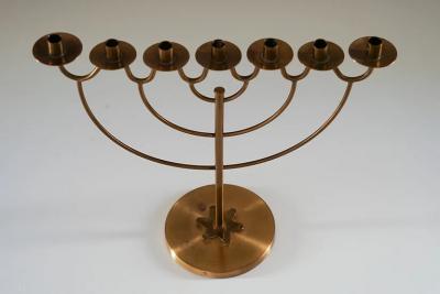 Swedish Modern Candlesticks in Brass