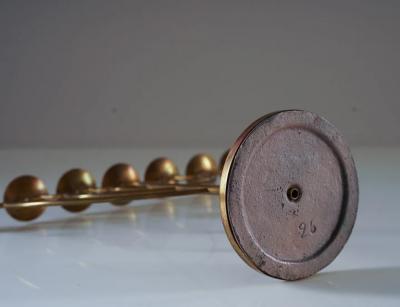 Swedish Modern Candlesticks in Brass