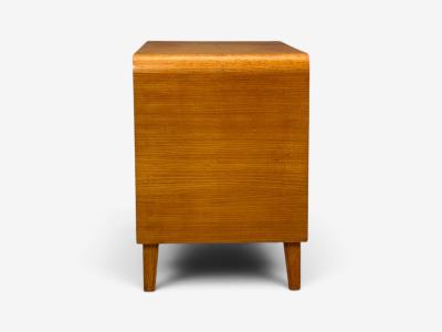 Swedish Modern Chest of Drawers Elm Brass Sweden 1940s
