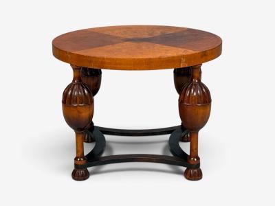 Swedish Modern Coffee Table Stained Birch Sweden 1930s