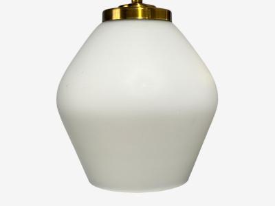 Swedish Modern Double Wall Sconce Brass Glass Sweden 1980s