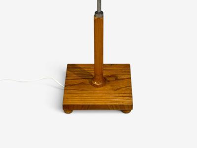 Swedish Modern Floor Lamp Light Wood Metal Sweden 1930s