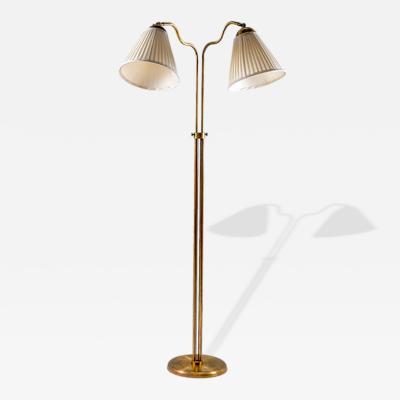 Swedish Modern Floor Lamp in Brass 1940s