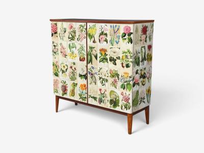 Swedish Modern La Belgique Horticole Cabinet Mahogany Sweden 1950s