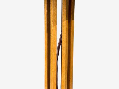 Swedish Modern Large Table Lamp Lacquered Pine Sweden 1970s