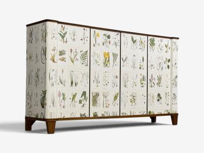 Swedish Modern Monumental Nordens Flora Cabinet Mahogany Sweden 1940s