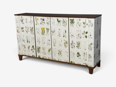 Swedish Modern Monumental Nordens Flora Cabinet Mahogany Sweden 1940s