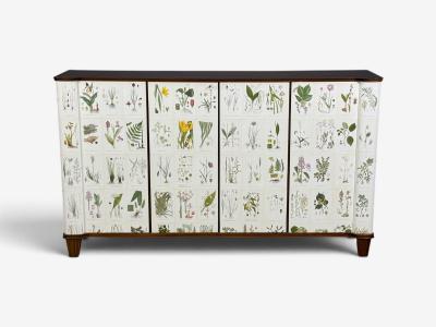 Swedish Modern Monumental Nordens Flora Cabinet Mahogany Sweden 1940s