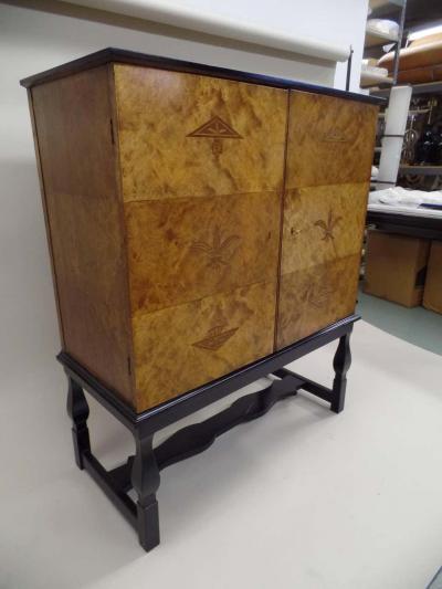 Swedish Modern Neoclassical Sideboard Bar by Carl Malmsten for Waldorf Astoria