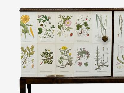 Swedish Modern Nordens Flora Credenza Wallpaper Birch Sweden 1940s