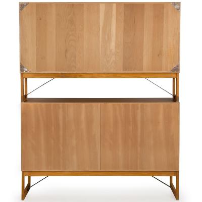 Swedish Modern Oresund Oak Bookcase and Dresser by Borge Mogensen