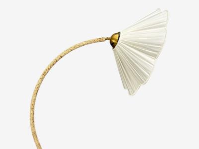 Swedish Modern Organic Floor Lamp Cord Wood Sweden 1930s