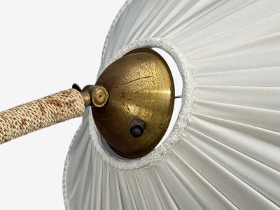 Swedish Modern Organic Floor Lamp Cord Wood Sweden 1930s