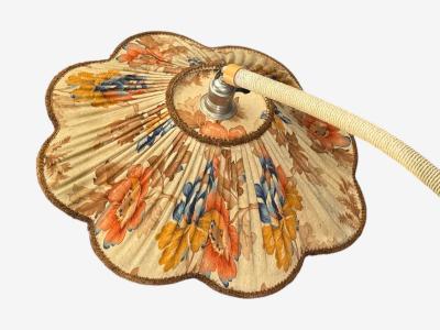 Swedish Modern Organic Floor Lamp Cord Wood Sweden 1930s