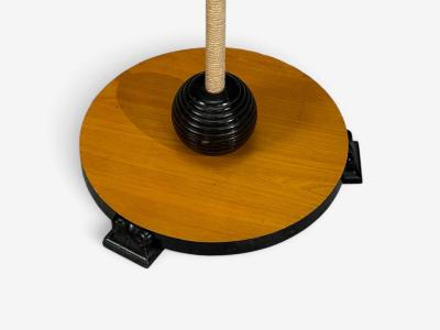 Swedish Modern Organic Floor Lamp Cord Wood Sweden 1930s