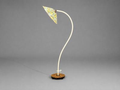Swedish Modern Organic Floor Lamp Cord Wood Sweden 1930s