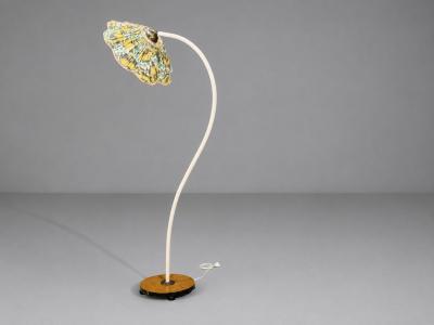 Swedish Modern Organic Floor Lamp Cord Wood Sweden 1930s
