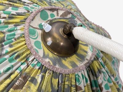 Swedish Modern Organic Floor Lamp Cord Wood Sweden 1930s