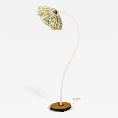 Swedish Modern Organic Floor Lamp Cord Wood Sweden 1930s