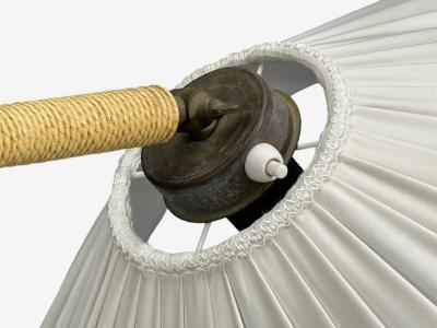 Swedish Modern Organic Floor Lamp Cord Wood Sweden 1940s