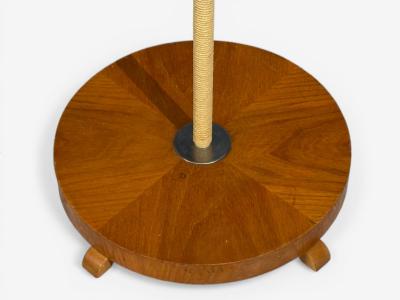 Swedish Modern Organic Floor Lamp Cord Wood Sweden 1940s