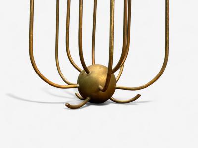 Swedish Modern Patinated Brass Table Candelabras Sweden 1950s