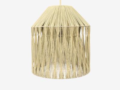 Swedish Modern Pendant Light Fabric Plastic Sweden 1970s