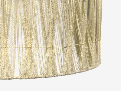 Swedish Modern Pendant Light Fabric Plastic Sweden 1970s