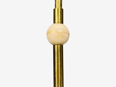 Swedish Modern Pendant Light Opaline Glass Brass Plastic Sweden 1930s