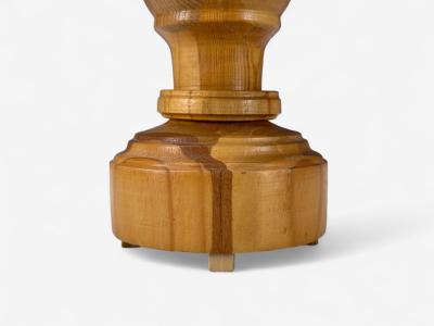 Swedish Modern Pine Table Lamp Sweden 1960s