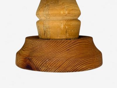 Swedish Modern Pine Table Lamp Sweden 1970s