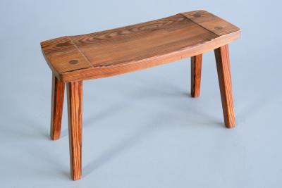 Swedish Modern Rectangular Stool in Solid Pine Sweden 1950s