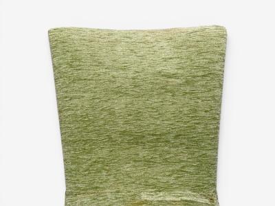 Swedish Modern Scoop Lounge Chair Green Fabric Beech Sweden 1940s
