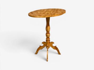 Swedish Modern Side Table Pine Sliced Log Sweden 1960s