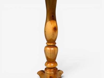 Swedish Modern Side Table Pine Sliced Log Sweden 1960s