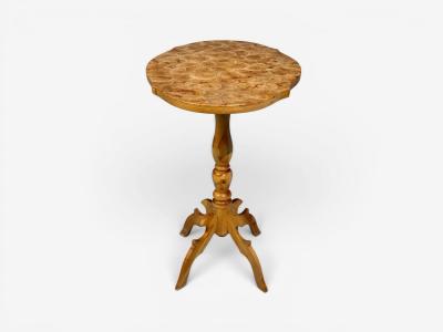 Swedish Modern Side Table Pine Sliced Log Sweden 1960s
