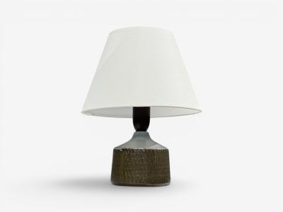 Swedish Modern Small Table Lamp Blue Ceramic Sweden 1960s